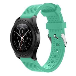 Ninasill New Fashion Sports Silicone Bracelet Strap Band For Samsung Gear S2 Classic 732 Watch Strap Mint Green
