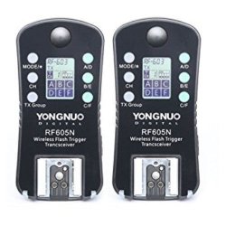 Yongnuo Rf605n Rf605 Wireless Flash Trigger Set With Lcd For Nikon