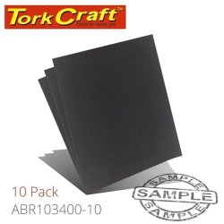 Tork Craft Water Paper 230 X 280MM 400 Grit Wet & Dry 10 Per Pack Std ABR103400-10