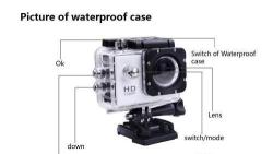 1080P Sports Action Camera H.264 2-INCH Screen