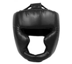 Boxing Head Protector - Mma boxing kickboxing head Gear - Black