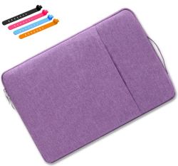 Splashproof Laptop Sleeve Compatible With Macbook laptop 14 14.5 & 4 Wireorganisers-purple