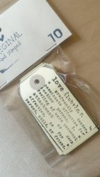 Stamped Tags With Dictionary Description For Love - Pack Of 10