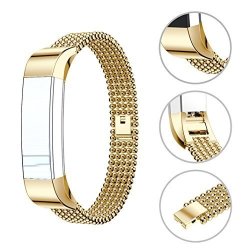 Huaforcity Band For Fitbit Alta For Fitbit Alta Hr Strap Fitbit Wristband Smart Watch Stainless Steel Adjustable Replacement Wrist Band Strap Buckle Clasp Link