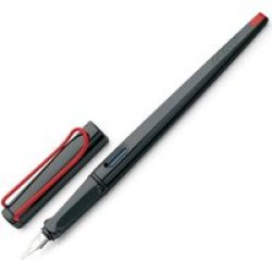 Joy Fountain Pen - 1.5 Nib With T10 Blue Cartridge Black And Red