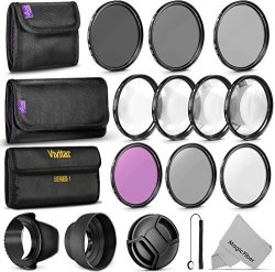 52MM Complete Lens Filter Accessory Kit Uv Cpl Fld ND2 ND4 ND8 And Macro Lens Set For Nikon D3300 D3200 D3100 D3000 D5300 D5200