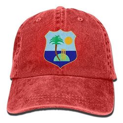 Gjdd_diy West Indies Cricket Board Flag Cotton Adjustable Cowboy Hat Leisure Hats For Adult