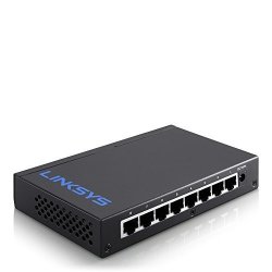 Linksys Business LGS108 8-PORT Desktop Gigabit Ethernet Unmanaged Network Switch I Metal Enclosure