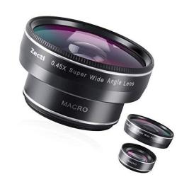 Phone Camera Lens Zecti 0.45X120 Wide Angle Lens 2 In 1 10X Macro Lens Cell Phone Lens Suitable For All Smartphones Such As 6