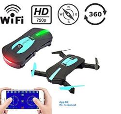 Wifi MINI Rc Drone With Camera 2MP HD Camera Live Video Foldable Selfie Rc Drone Pocket Altitude Hold Helicopter Drone Camera 720P HD
