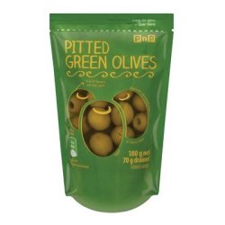 Green Pitted Olives 180G