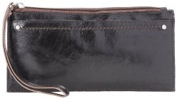 Hobo Kimi Cell Phone Wallet Black Vintage Leather One Size