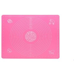 Silicone Non-stick Large Kneading Mat Baking Mat With Measurements - Pink