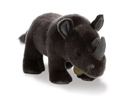 Aurora World Miyoni Black Rhino Plush Toy
