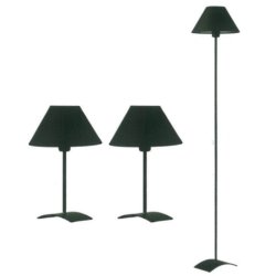 Prima One And Only Kitchen Appliances Prima GLS-2T1FB Set Of 3 Black Standing Lamps