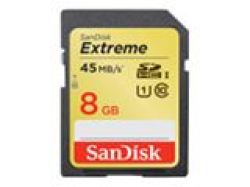SanDisk Extreme - Flash Memory Sdsdxs-008g-x46