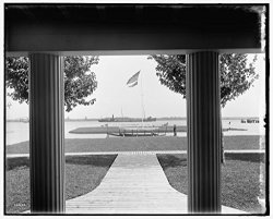 Vintography 24 X 30 Giclee Unframed Photo From Porch Morgan Residence St Clair Flats Mich 1903 Detriot Publishing Co. 58A