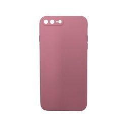 Liquid Silicone Cover With Camera Cut-out Case For Iphone 7 8 Plus - Pink