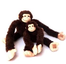 Monkey Dark Brown With Extended Arms. Medium