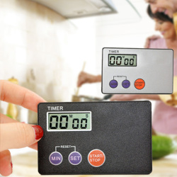 Digital Timer - Portable Credit Card Size For Kitchen-study-cooking-anything Free Shipping