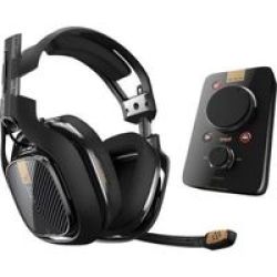 Astro A40 Over Ear Gaming Headset Kit For PS4 PS3 PC With Mixamp Pro TR In Black