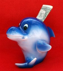 Kingmax Blue Dolphin Piggy Bank