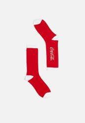 Mens Novelty Socks - Lcn Cok Red Logo