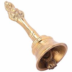 Sangria Prime Puja Bell Brass Garud Gannti For Pooja Room Garuda Pooja Temple Brass Bells For Mandir At Home Gift Item Golden Pack Of 1