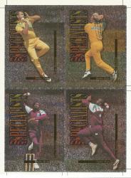 Warne mcdermott walsh ambrose - 96 Futera Cricket Elite - Rare "specialists" "printing Sheet