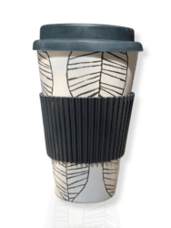 Friendly Bamboo Mug With Silicone Lid And Heat Grip - 425ML