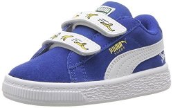 Puma Baby Minions Suede Velcro Kids Sneaker Olympian Blue White 8 M Us Toddler