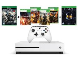 Microsoft Xbox One S Console 1TB & Gears Of War 4 & Halo Masterchief