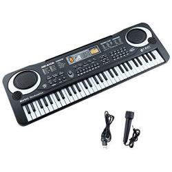 M SANMERSEN Piano For Kids 2018 Improved Version 61 Keys Electronic Organ Multifunction Keyboard Piano Musical Instrument Toys For 3 4 5 6 Year Old Boys