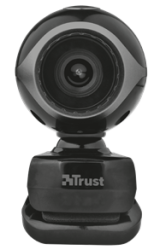 Trust TRS-17003 Exis Webcam - Black silver Retail Box 1 Year Limited Warranty   Product Overview    Webcam With 640 X 480 Hardware Resolution For