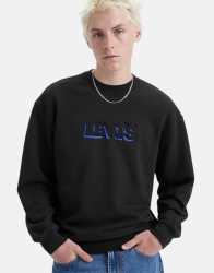 Levi's Levis Relaxed Graphic Crew Sweatshirt - XXL Black