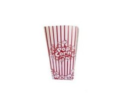 Popcorn Box Red And White - Large - 10 Units