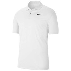 Nike Men's Nike Dri-fit Victory Polo White black Medium