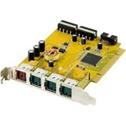 Sunix PUB1210P USB 2.0 PCI Add-on Card 24V- 12V- 5V Powered