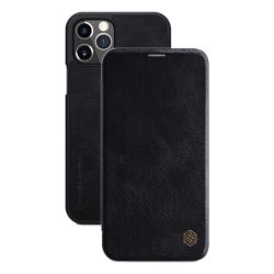 Qin Series Leather Card Cover For Apple Iphone 12 Pro Max Black