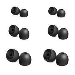 12 Pieces For Samsung Earbud Covers Teemade Silicone Tips Replacement Ear Gels Buds For Samsung S8 Akg Earbuds Black