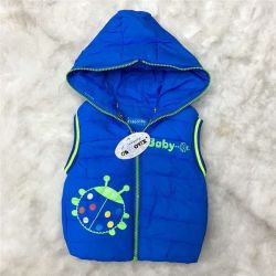 2016 New Boy Vest Children Outerwear Kids Coat Warm Baby Coats Girl Casual Character... - Blue 24m
