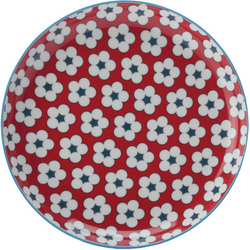 Maxwell & Williams Christopher Vine Cotton Bud 18.5cm Side Plate - Red