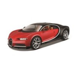 Maisto 1:24 Bugatti Chiron Kit - Red black