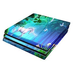 Mightyskins Protective Vinyl Skin Decal For Sony Playstation 4 Pro PS4 Wrap Cover Sticker Skins Unicorn Fantasy