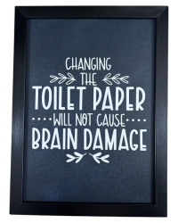 Changing The Toilet Paper Wall Art