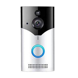 Wireless Wifi Video Doorbell Smart Phone Door Ring Intercom Security 1080P Camer Black