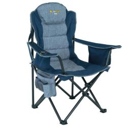 OZtrail Big Boy Arm Chair - Blue 220KG