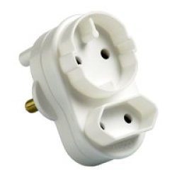Plugtop - Household Accessories - White - 3 Prong - 2 In 1 - 4 Pack