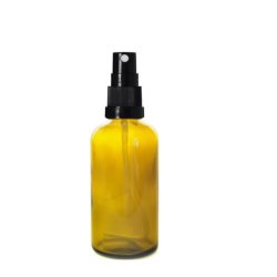 10ML Amber Glass Aromatherapy Bottle With Spritzer - Black 18 410