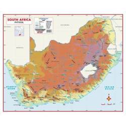 South Africa - Physical Wall Map By Map Studio